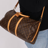 Louis Vuitton Monogram Bandouliere Keepall 50
