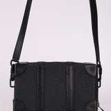 Louis Vuitton Black Monogram Leather Soft Trunk Crossbody