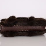 Ultra-Rare Fendi Rabbit Selleria Chocolate Mini Baguette