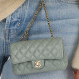 Chanel 2025 Lambskin Nano Charm Double Flap GHW