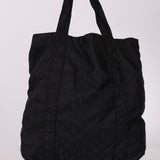 Gucci Black Monogram Nylon Teddy Bear Tote