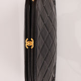 Rare Chanel 1997 Lambskin Turnlock Clutch on Chain 24k GP