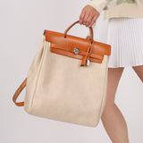 Hermès 1998 Herbag A Dos Backpack Toile PHW
