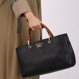 Gucci Leather Medium Bamboo Top Handle Tote