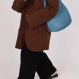 Hermès 2002 Blue Jean Gao Hobo PHW