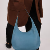 Hermès 2002 Blue Jean Gao Hobo PHW