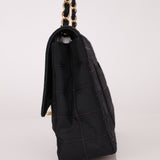 Chanel 2003 Nylon Chocolate Bar Medium Single Flap GHW