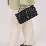 Chanel 2012 Lambskin Twist Medium Flap Bag
