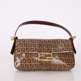 Fendi Zucchino Coated Canvas Baguette