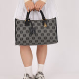 Loewe Coated Canvas Anagram Boston Bag