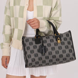 Loewe Coated Canvas Anagram Boston Bag