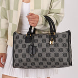 Loewe Coated Canvas Anagram Boston Bag