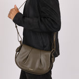 Loewe Olive Calfskin Paseo Flap