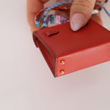 Hermès 2020 Rouge Vif Tadelakt Micro Kelly Twilly
