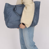 Gucci Light Blue Water Buffalo Shopping Tote