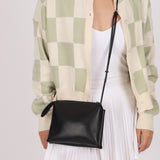 The Row Black Smooth Calfskin Nu Twin