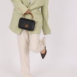Chanel 2018 Knock on Wood Top Handle Mini Flap Bag