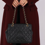 Chanel 2004 Caviar Timeless Zip Chain Tote