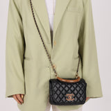 Chanel 2018 Knock on Wood Top Handle Mini Flap Bag