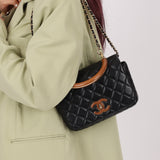 Chanel 2018 Knock on Wood Top Handle Mini Flap Bag