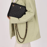 Chanel 1986 Black Canvas Shoulder Bag