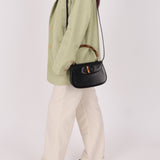 Gucci Bamboo Turnlock Mini Top Handle Crossbody