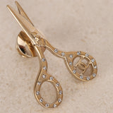 Chanel 2021 CC Champagne Scissors Brooch - Drop 24