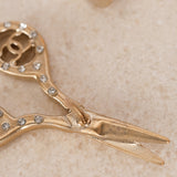 Chanel 2021 CC Champagne Scissors Brooch - Drop 24
