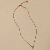 Dior CD Drop Pendant Necklace