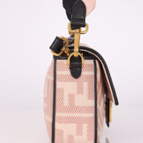 Fendi Zucca Canvas Rose Baguette