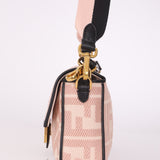 Fendi Zucca Canvas Rose Baguette