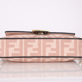 Fendi Zucca Canvas Rose Baguette