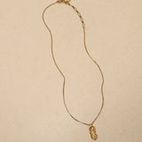 Saint Laurent 90s Cassandre Logo Pendant Necklace