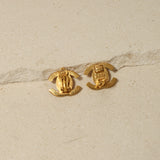 Chanel 1996 CC Turnlock Clip-On Earrings