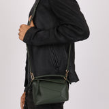 Loewe Vintage Khaki Mini Puzzle Edge Bag