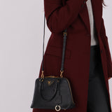 Prada Black Saffiano Mini Top Handle