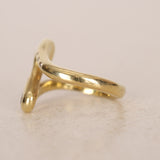 Lisa Des Camps 18K Yellow Gold Cocktail Ring, Size US 6 - Drop 24