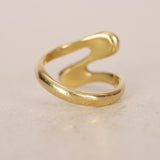 Lisa Des Camps 18K Yellow Gold Cocktail Ring, Size US 6 - Drop 24