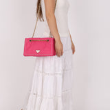 Prada Pink Nylon Chain Flap bag