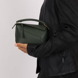 Loewe Vintage Khaki Mini Puzzle Edge Bag