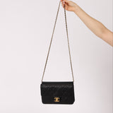 Chanel 2014 Quilted Lambskin Medium Turnlock Flap