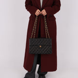 Chanel 2000 Lambskin Jumbo 24KGP Turnlock Single Flap