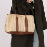 Hermès 2008 Ribbed Canvas Negonda Garden Party GM