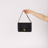 Chanel 2014 Quilted Lambskin Medium Turnlock Flap