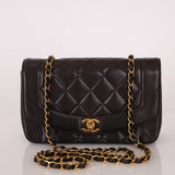 Chanel 1994 Lambskin Small Diana 24k GP