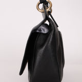 Chanel 2017 Grained Calfskin Top Handle Flap Bag