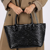 Limited Edition Bottega Veneta Patent Small Cabat Tote w/ Pouch