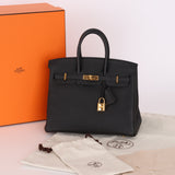 Hermès 2016 Birkin 25 Noir Togo GHW