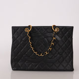 Chanel 1996 Vintage Caviar Grand Shopping Tote 24K GP