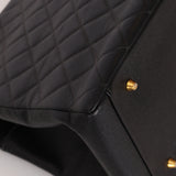 Chanel 1996 Vintage Caviar Grand Shopping Tote 24K GP